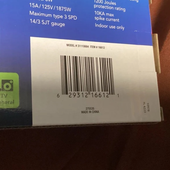 Sunbeam Advanced 7 Outlet Power Strip Bundle NEW - Picture 4 of 5